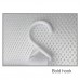 Non-Slip Spa Bathtub Pillow Sunflower Shape Machine Washable 5D Air Mesh w/ Suction Cups Hook White   