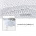 Non-Slip Spa Bathtub Pillow Sunflower Shape Machine Washable 5D Air Mesh w/ Suction Cups Hook White   