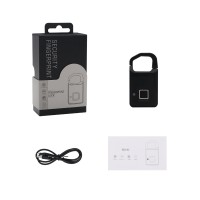 P4 Smart Fingerprint Padlock Biometric Padlock Keyless Anti-Theft 0.5s Unlock USB Charging Type