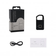 P4 Smart Fingerprint Padlock Biometric Padlock Keyless Anti-Theft 0.5s Unlock USB Charging Type
