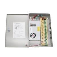 12V 20A 18-Channel CCTV Security Camera Power Supply Distribution Box Multiple Protections 