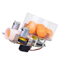 RC Tank Turret 180°Rotating Ping Pong Ball Shooter for RC Tank Chassis DIY Fans 