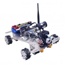 4WD WiFi Smart Robot Car Kit Camera 640*480 60mm Mecanum Wheels Unfinished WiFi + Bluetooth Version  