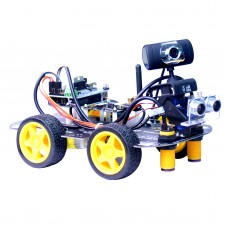 Programmable Robot Car Unfinished 2-DOF PTZ Tracking Line Obstacle Avoidance [WiFi+Bluetooth Version]