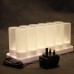 12 Flickering Rechargeable LED Tea Light Candles Flameless for Dinner Wedding Party 