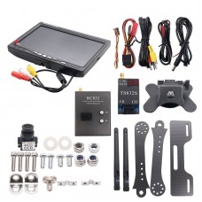 FPV 5.8Ghz 600mw 40CH Transmitter and Receiver and 1000TVL CCD Camera and  HD Monitor Set with Holder for RC MultiCopter