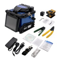 Fiber Optic Splicing Machine FTTH Fusion Splicer Kit Automatic Fiber Cleaver