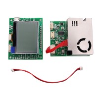 7 In 1 Air Quality Sensor Module w/ Screen for PM2.5 PM10 Temperature Humidity CO2 Formaldehyde TVOC 