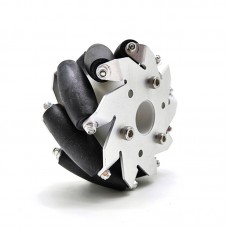 1pc 100mm/4" Mecanum Wheel Aluminum Alloy Omini Wheel w/ Coupling for 8mm Hub Robot Car 