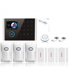 GSM Alarm Kit Home Alarm System Wifi+GSM+GPRS Home Security System Kit CS108 Package 4  