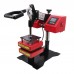 Manual Rosin Heat Press Machine Dual Temperature Controllers Heated Plates 4.7"x4.7"/12x12cm CK3815-1