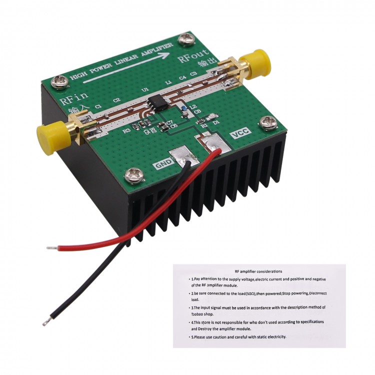 RF2126 400M-2700MHz RF Power Amplifier Linear Amplifier 2.4GHz 1W for ...