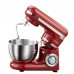 4L Electric Tilt-Heat Stand Mixer 1200W 6-Speed Stainless Steel Bowl w/ Dough Hook Whisk Flat Beater 