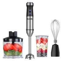 4-In-1 Handheld Immersion Blender Mixer 1100W w/ 500ml Food Chopper 800ml Beaker Whisk BHB1100