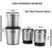 2-In-1 Electric Coffee Grinder Spice Grinder 300W w/ 2 Stainless Steel Blade Removable Bowls BCG300