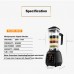 2L BPA Free Blender Mixer Juicer Food Processor 2200W 45000RPM Digital Touch Screen LED D6300 Black