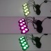 OL-19RGB04 RGB LED Rock Lights 4 Pods Mobile Phone Bluetooth Control for Jeep Truck ATV SUV Car Boat