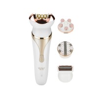 KM-296 Electric Epilator Facial Hair Remover Facial Cleansing Brush Rechargeable Massager Shaver