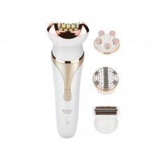 KM-296 Electric Epilator Facial Hair Remover Facial Cleansing Brush Rechargeable Massager Shaver