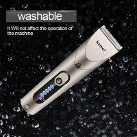 KM-1627 Electric Hair Trimmer Shaver Rechargeable Cordless Hair Clipper Kit 