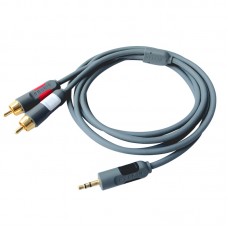 3.5mm to 2RCA Cable Audio Cable Gold Plated L R Plug Audio Cable Cord for Smart Phone Laptop