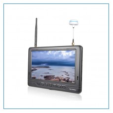7'' FPV Monitor 1024x600 HDMI Wireless Monitor Dual 5.8 G 32CH Diversity Receivers FPV718B Super Slim
