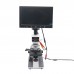 400X Blood Microscope Digital Microscope 5MP Pixel XSP116 + 9 Inch LCD Display + Aluminum Case           