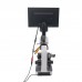 400X Blood Microscope Digital Microscope 5MP Pixel XSP116 + 9 Inch LCD Display + Aluminum Case           