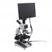 400X Blood Microscope Digital Microscope 5MP Pixel XSP116 + 9 Inch LCD Display + Aluminum Case           