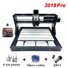 3018pro Laser Engraver PVC + 5500mW Laser 3-Axis Milling Machine w/ Controller Board