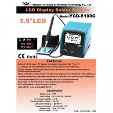 YCD-5100C Lead Free Soldering Station 3.5" LCD Display Switchable 200-480℃ & 392-896℉