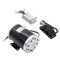 36V 1000W DC Electric Motor Kit w/ Base Speed Controller & Foot Pedal Throttle    