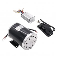 36V 1000W DC Electric Motor Kit w/ Base Speed Controller & Foot Pedal Throttle    