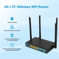 2.4GHz 300Mbps Wireless Wifi Router Up to 30 Users 4 LAN Ports Support 3G 4G For EU North America US  