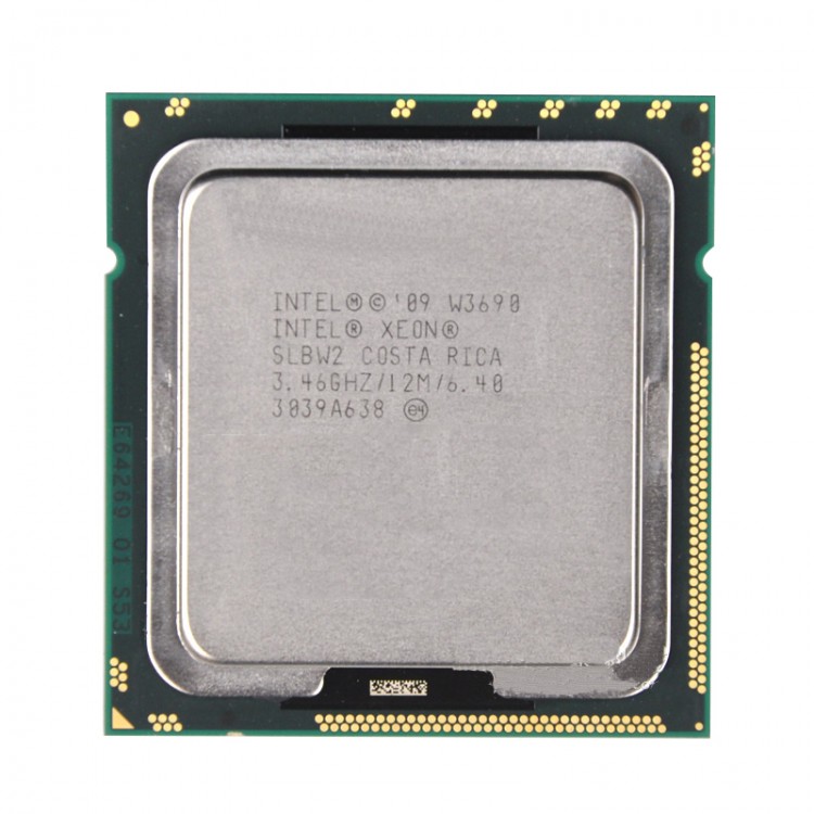 Xeon W3690 CPU Processor Six-Core 3.46GHz 12M 6.40GT/s LGA 1366 - Free ...