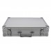 Long Range Gold Metal Detector Underground Metal Locator w/ 2 Antennas Aluminum Carry Case Silver