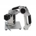 3-Axis Mechanical Robot Arm 3-DOF Robotic Arm + 3pcs 42 Gear Motors Aluminum Alloy 6061 Silver            