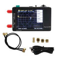 50KHz-2GHz NanoVNA Vector Network Analyzer for MF HF VHF UHF Antenna 2.8" Touch Screen No Shell