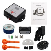 X-881 Underground Electric Dog Fence System Dog Training Collar Rechargeable w/300M Wires for 1 Dog