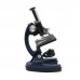 Datyson 100X 600X 1200X Children Microscope Metal Monocular Microscope for Kids w/Carry Box 