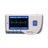 Easy ECG PC-80B Portable ECG Monitor Machine Heart Rate 2.8" Color LCD Continuous Measurement Version 