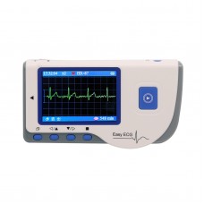 Easy ECG PC-80B Portable ECG Monitor Machine Heart Rate 2.8" Color LCD Continuous Measurement Version 