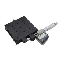 SEMX100-AS X-Axis Manual Linear Stage High Precision 100*100mm with Digital Micrometer LCD Display  