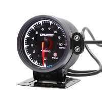 2.5" 60mm Universal Car Tachometer RPM Gauge Meter w/ 7-Color Changeable Backlight 6290BB