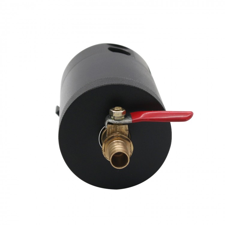 2Port Baffled Oil Catch Can Tank Reservoir with Drain Valve Breather