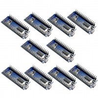 10pcs Nano V3.0 ATMEGA328P Welded Modules CH340G Upgraded Board for Arduino CH340 USB Driver               