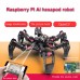 18DOF Hexapod Robot Spider Robot 2DOF PTZ with Main Board for Raspberry Pi 4B/2G Finished 