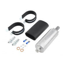 GSL392 GSL-392 255LPH High Flow Inline External Fuel Pump Kit For Walbro  