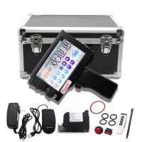 Intelligent Handheld Inkjet Printer 600DPI 5'' Touch Screen Date Coder Machine Printing Height 2-12.7mm