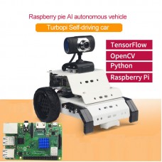 Smart Robot Car Kit TurboPi AI Programmable Robot Car w/ Main Board for Raspberry Pi 3B+ Unfinished 